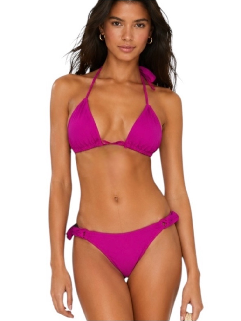 NEW Jets by Jessika Allen Bikini Set Magenta Pink Size 4